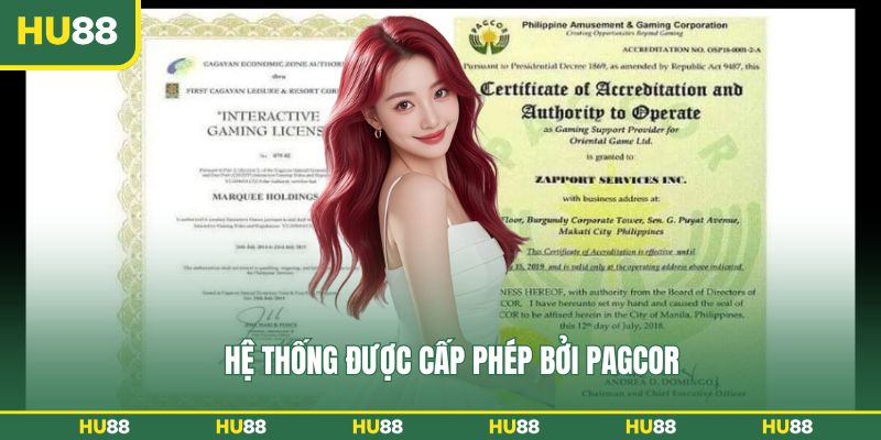 Hệ thống được cấp phép bởi PAGCOR